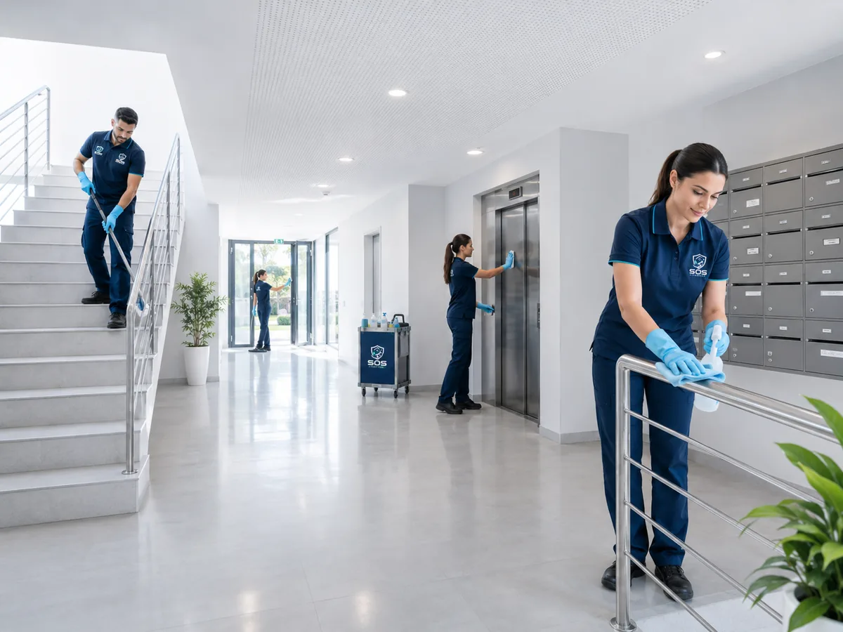 Nettoyage de vitres en milieu professionnel